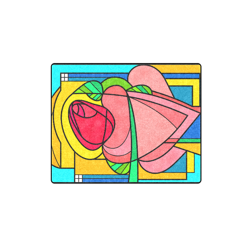 Art Nouveau - Deco Rosebud by ArtformDesigns Blanket 40"x50"