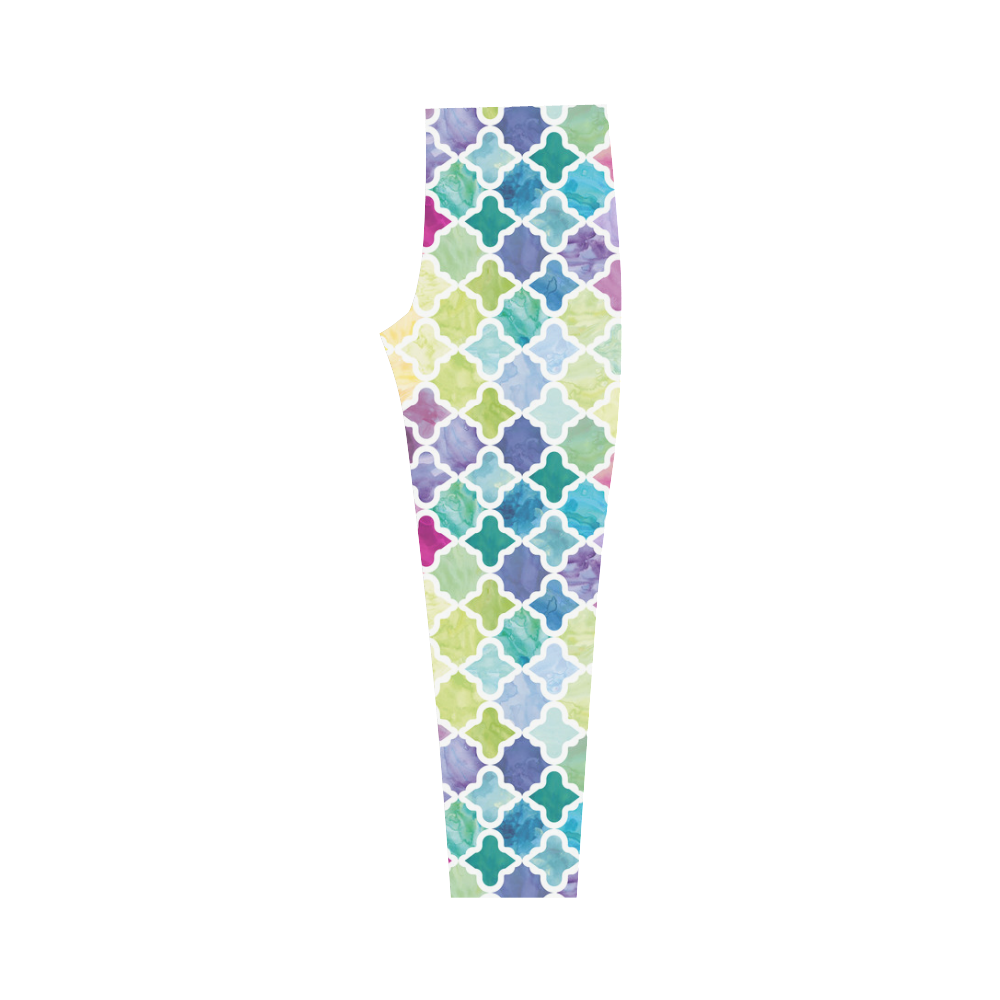 watercolor pattern Capri Legging (Model L02)