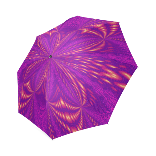 RAZZBERRY BUTTERFLY Foldable Umbrella (Model U01)