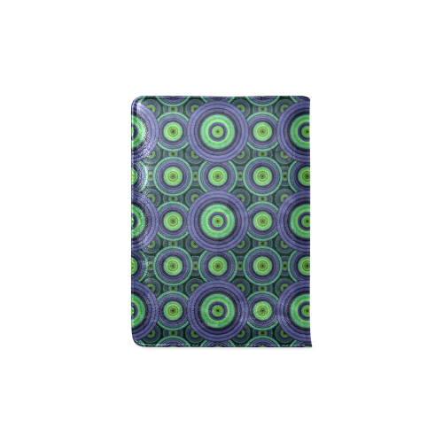 Green and Blue Stitched  Pattern Custom NoteBook A5