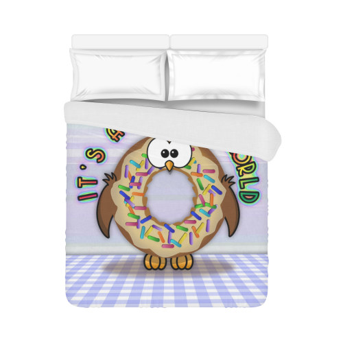 it's a donowl world-sprinkles Duvet Cover 86"x70" ( All-over-print)