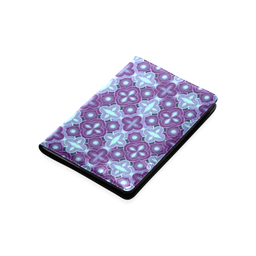 Purple blue seamless pattern Custom NoteBook A5