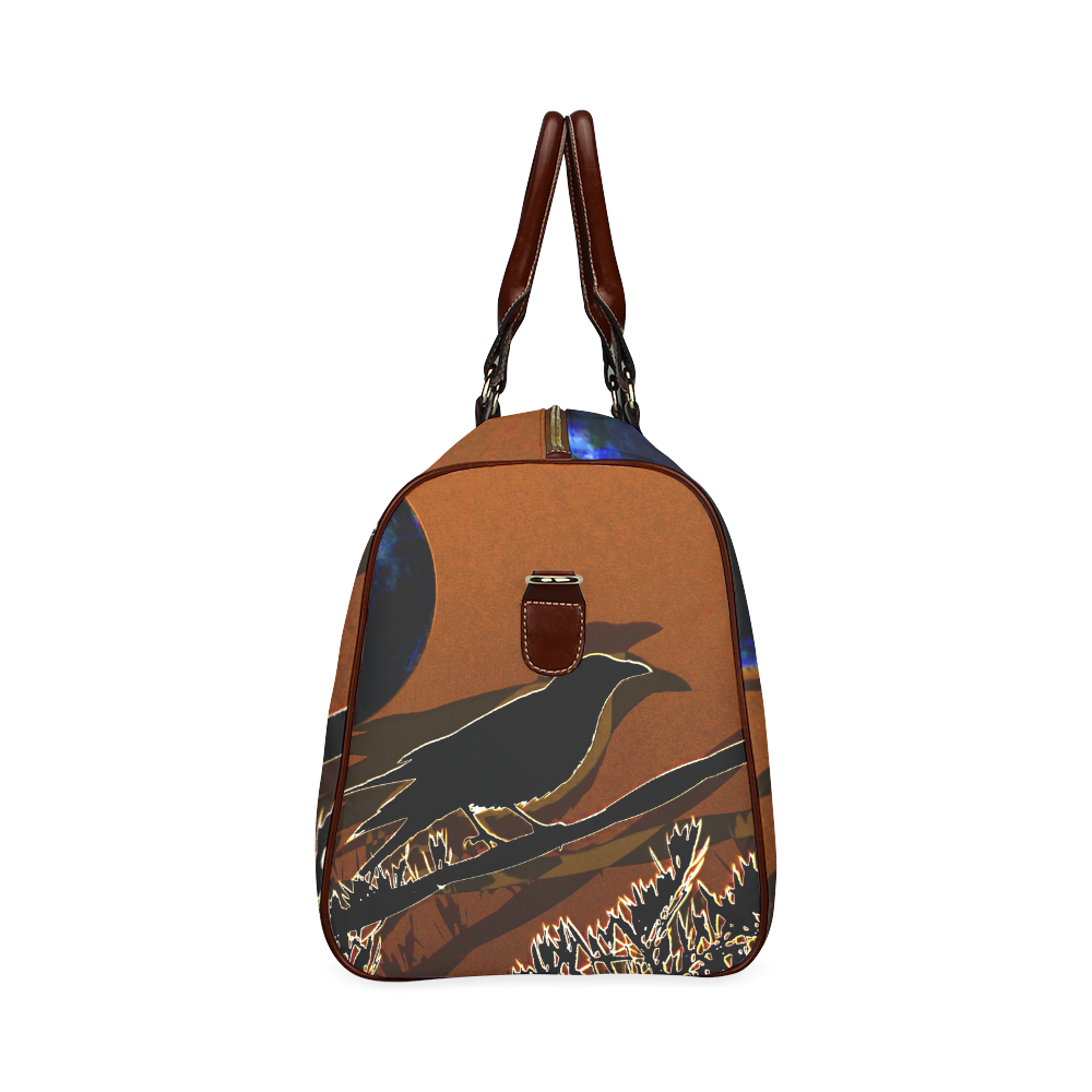 Gothic Raven by Martina Webster Waterproof Travel Bag/Small (Model 1639)