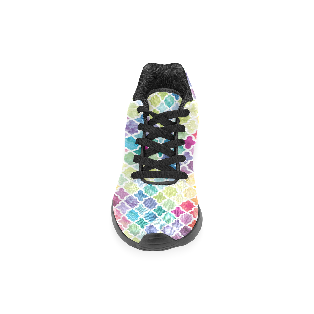 watercolor pattern Women’s Running Shoes (Model 020)