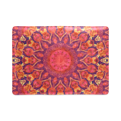Sunburst, Abstract Peach Cream Orange Star Quilt Custom NoteBook A5