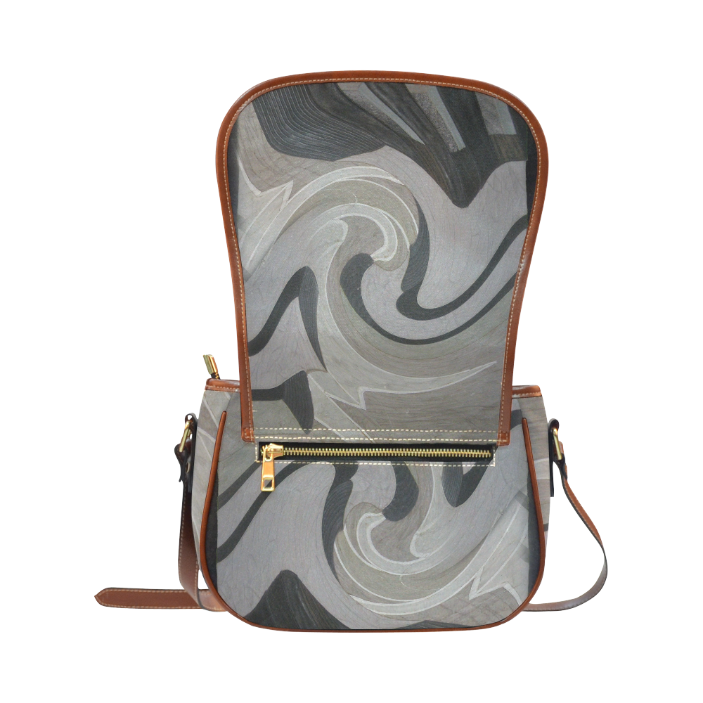 Leather texture Saddle Bag/Large (Model 1649)