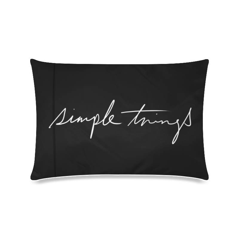 Simple Things Custom Zippered Pillow Case 16"x24"(Twin Sides)