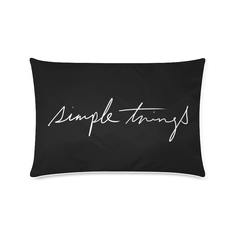 Simple Things Custom Zippered Pillow Case 16"x24"(Twin Sides)