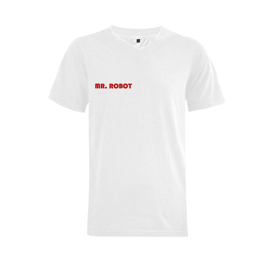 MR ROBOT Men's V-Neck T-shirt (USA Size) (Model T10)