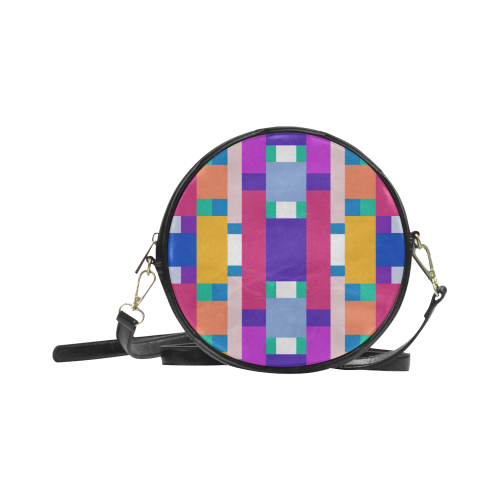Rectangles Round Sling Bag (Model 1647)