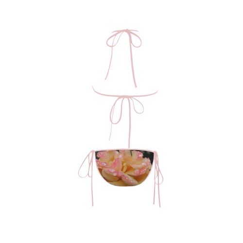 Raindrops on roses by Martina Webster Custom Bikini Swimsuit