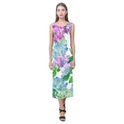 River Trail Phaedra Sleeveless Open Fork Long Dress