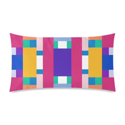 Rectangles Rectangle Pillow Case 20"x36"(Twin Sides)