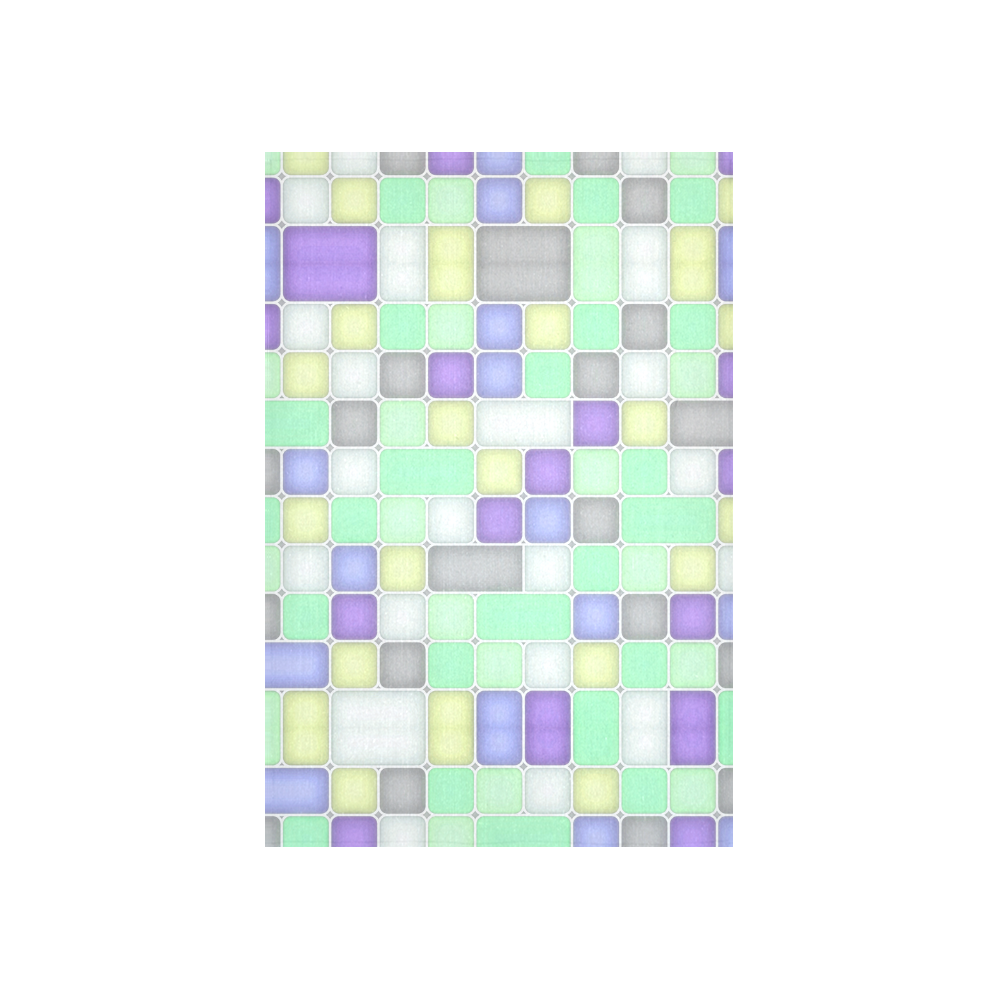 Squares Cotton Linen Wall Tapestry 40"x 60"