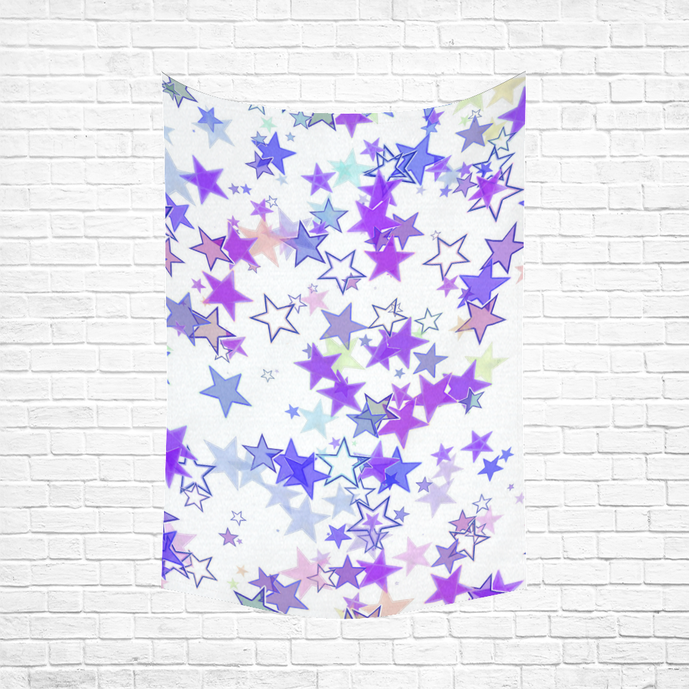 Stars Cotton Linen Wall Tapestry 60"x 90"