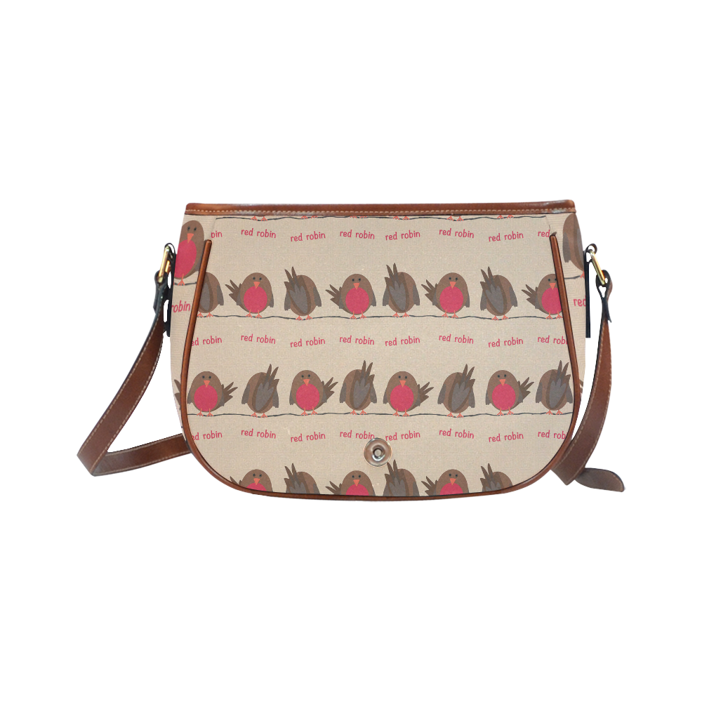 Red Robin Pattern Saddle Bag/Large (Model 1649)