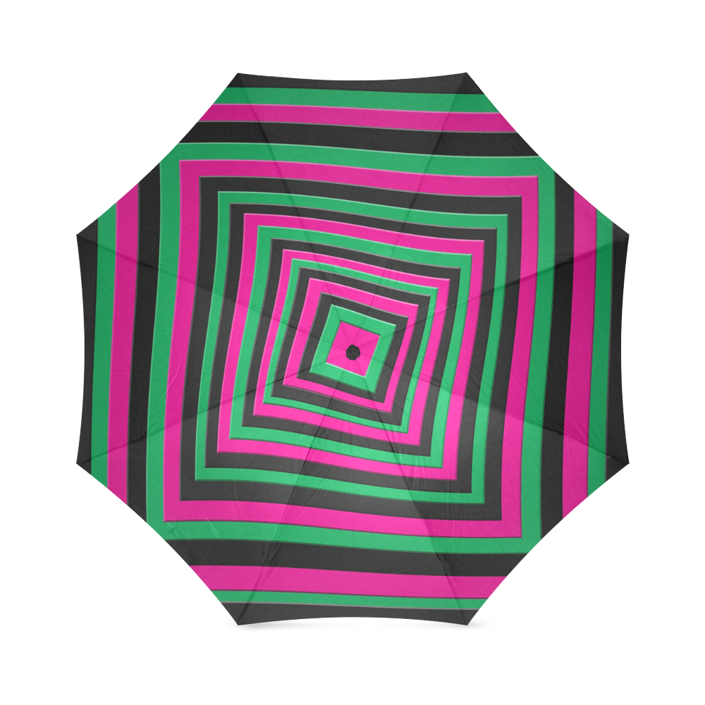 Streifen bunte Panttern Foldable Umbrella (Model U01)