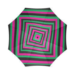 Streifen bunte Panttern Foldable Umbrella (Model U01)
