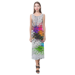 Textured by Artdream Phaedra Sleeveless Open Fork Long Dress (Model D08)