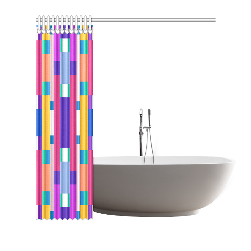 Rectangles Shower Curtain 66"x72"