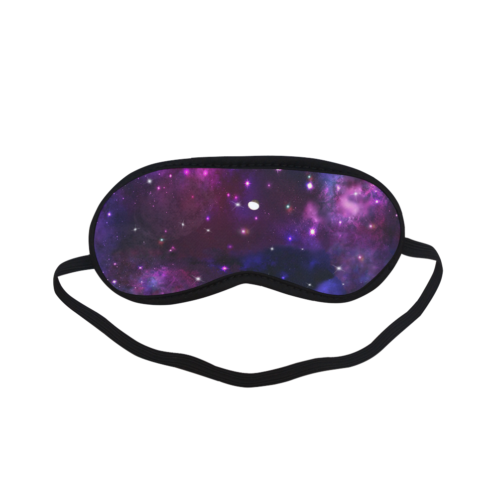 Midnight Blue Purple Galaxy Sleeping Mask