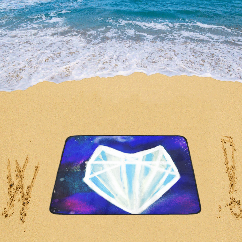 hearts or diamonds, ill takediamonds Beach Mat 78"x 60"
