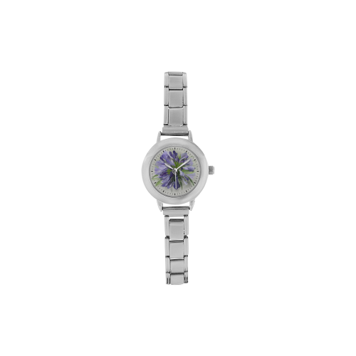 Purple Flower Women's Italian Charm Watch(Model 107)