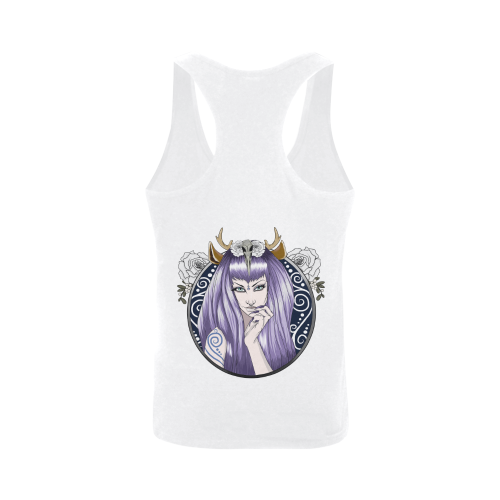 Violet Faun Men's I-shaped Tank Top (Model T32)