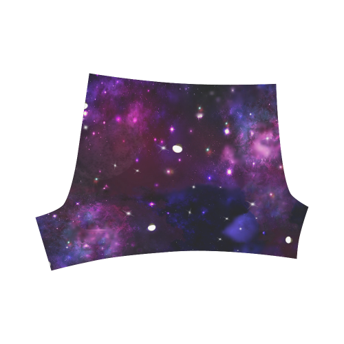 Midnight Blue Purple Galaxy Briseis Skinny Shorts (Model L04)