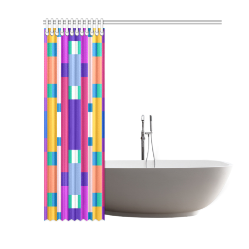 Rectangles Shower Curtain 60"x72"