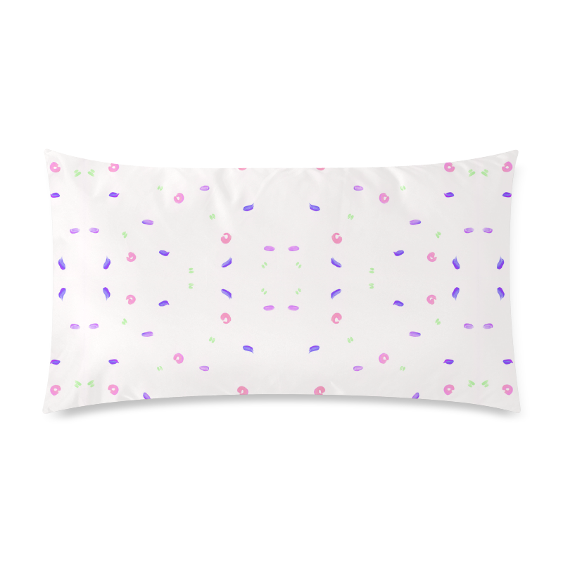 Pastel Rectangle Pillow Case 20"x36"(Twin Sides)