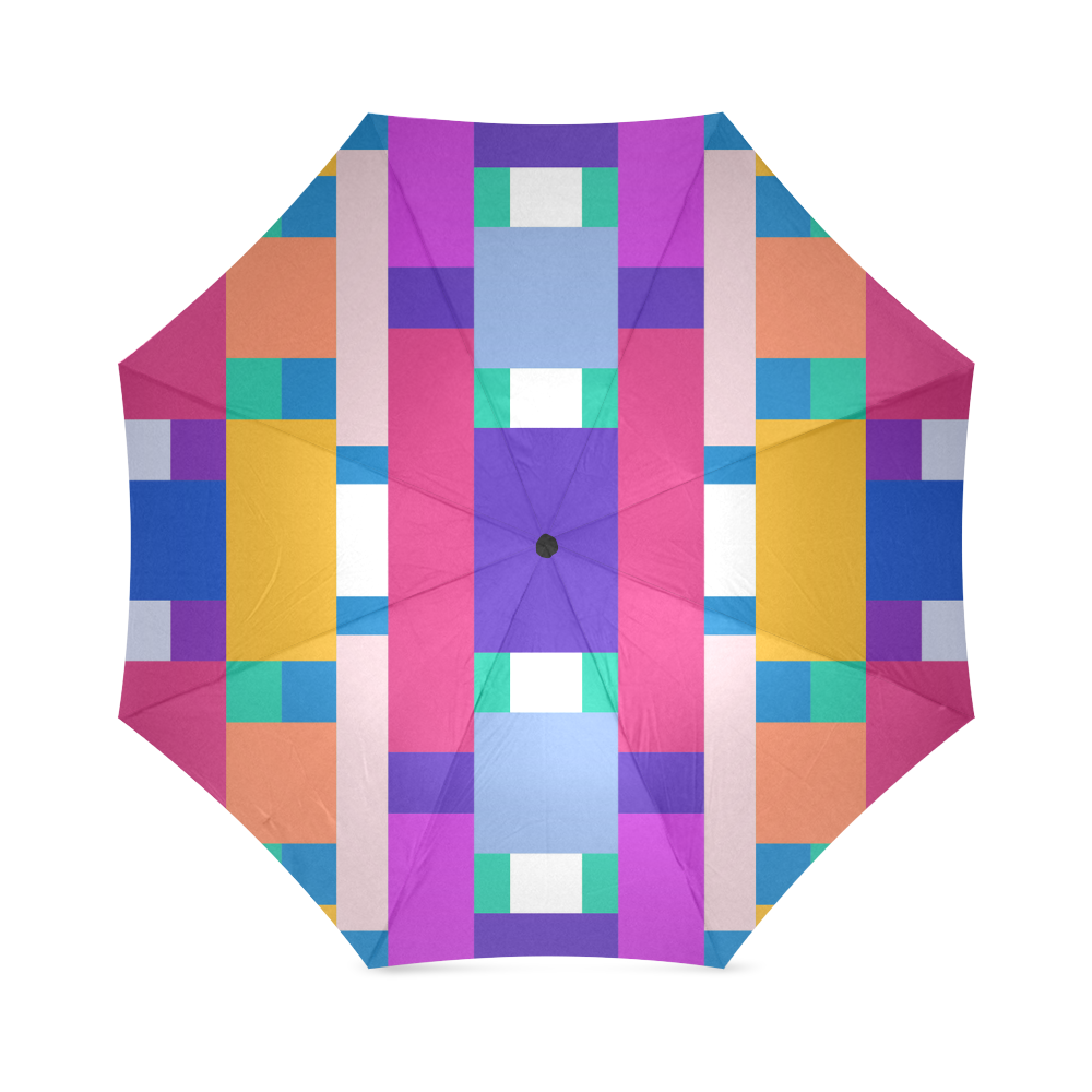 Rectangles Foldable Umbrella (Model U01)