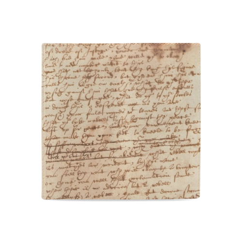 Shakespeare's Handwriting Women's Leather Wallet (Model 1611)