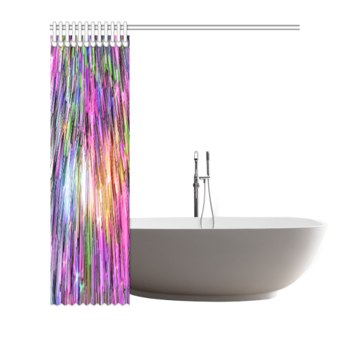 Glowing Times by Artdream Shower Curtain 72"x72"