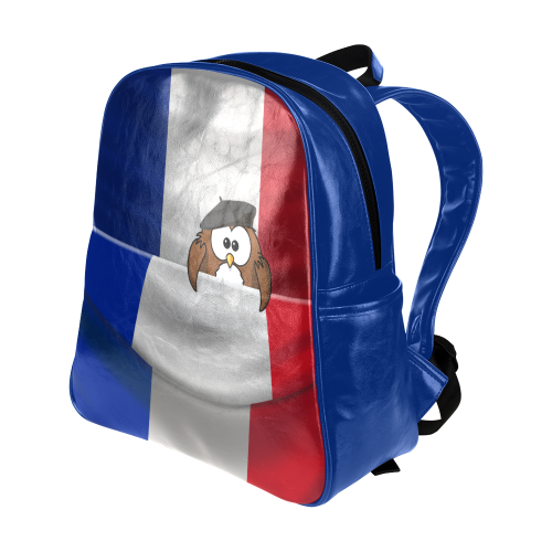 Frenchy owl Multi-Pockets Backpack (Model 1636)