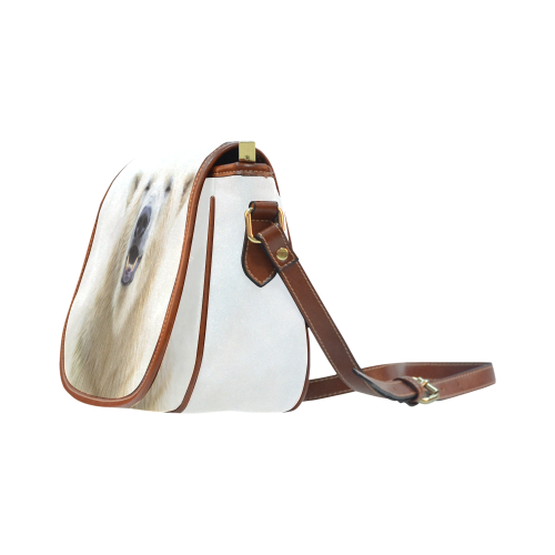Cute  Zoo Polar Bear Saddle Bag/Small (Model 1649) Full Customization