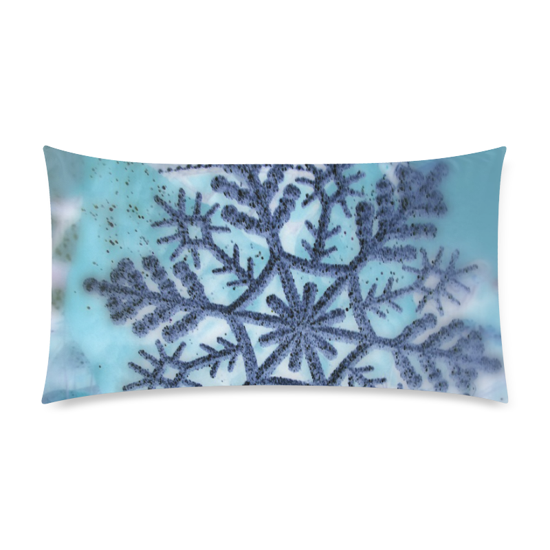 Icy snowflake by Martina Webster Custom Rectangle Pillow Case 20"x36" (one side)
