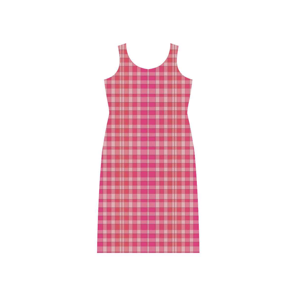 FabricPattern20160810 Phaedra Sleeveless Open Fork Long Dress (Model D08)