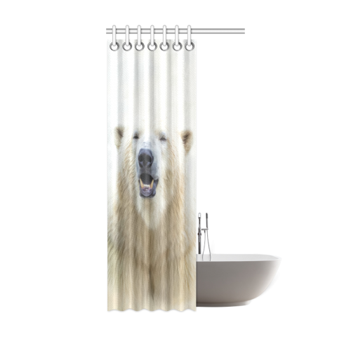 Cute  Zoo Polar Bear Shower Curtain 36"x72"