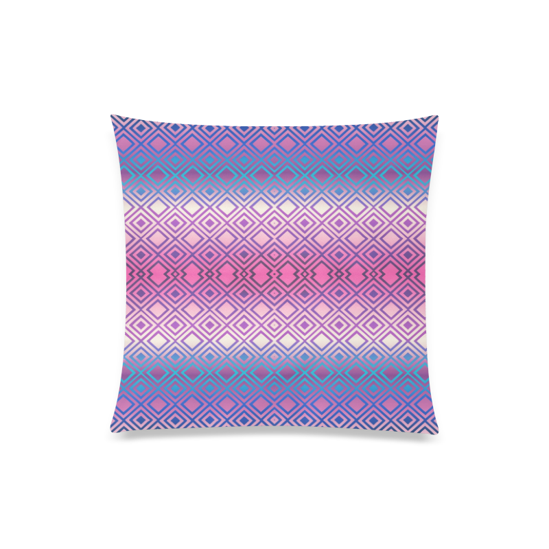 Geometric Custom Zippered Pillow Case 20"x20"(Twin Sides)