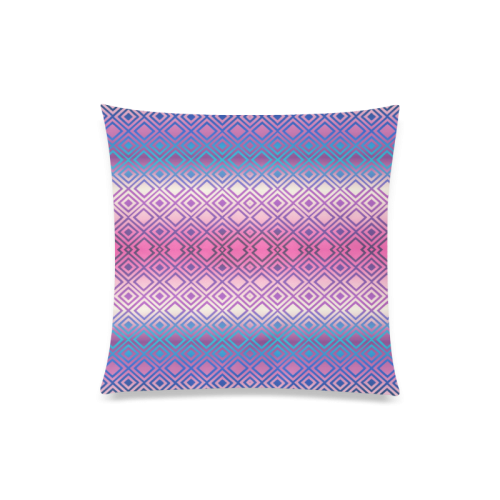 Geometric Custom Zippered Pillow Case 20"x20"(Twin Sides)