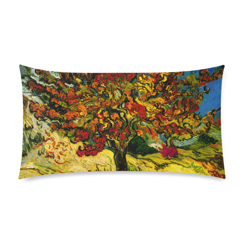 Van Gogh Mulberry Tree Rectangle Pillow Case 20"x36"(Twin Sides)