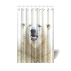Cute  Zoo Polar Bear Shower Curtain 48"x72"