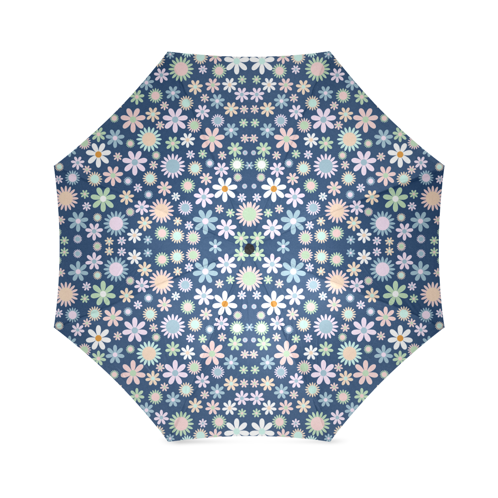 Flowers Foldable Umbrella (Model U01)
