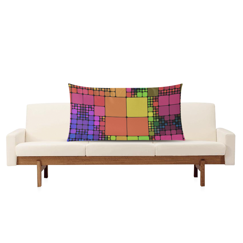 Disco Rectangle Pillow Case 20"x36"(Twin Sides)