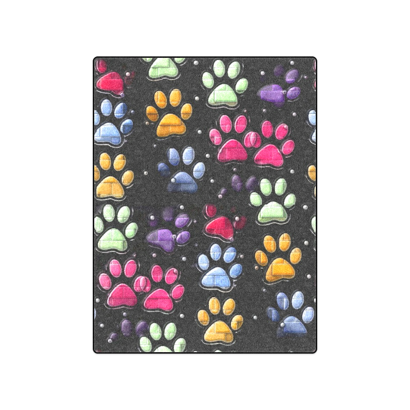 On silent paws by Nico Bielow Blanket 50"x60"