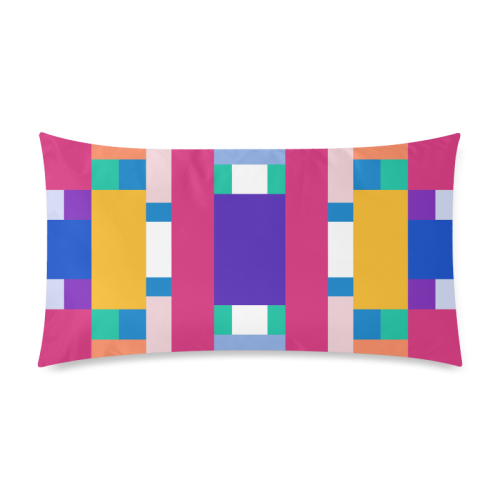 Rectangles Rectangle Pillow Case 20"x36"(Twin Sides)