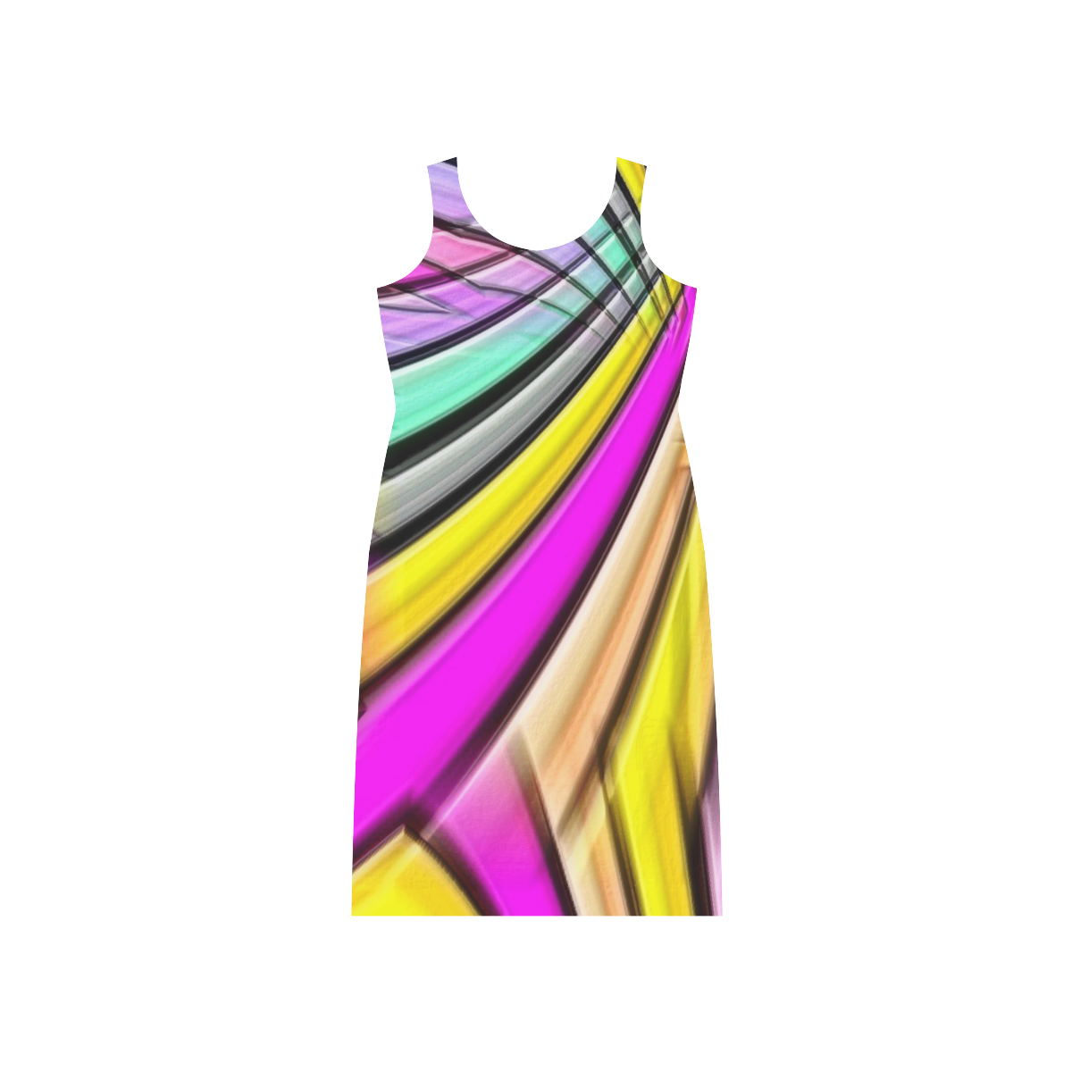 Pattern Linie by Artdream Phaedra Sleeveless Open Fork Long Dress (Model D08)