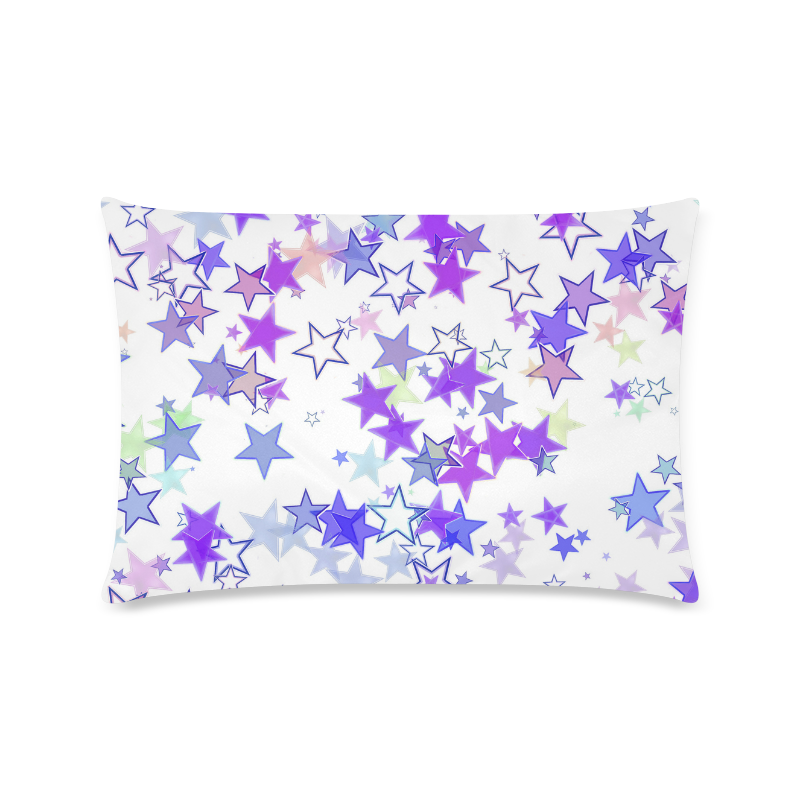 Stars Custom Zippered Pillow Case 16"x24"(Twin Sides)