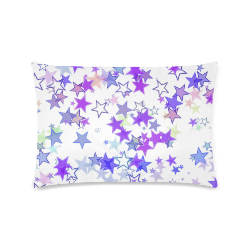 Stars Custom Zippered Pillow Case 16"x24"(Twin Sides)